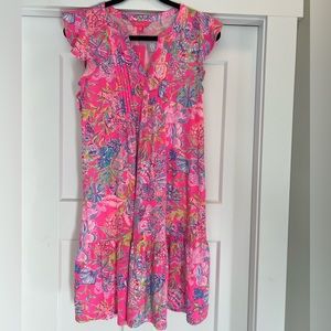 Lilly Pulitzer Golda Flutter Sleeve Dress